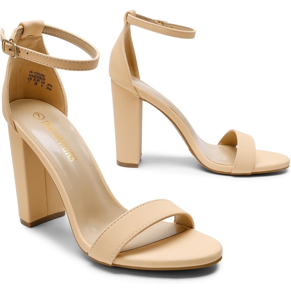Nude high heels